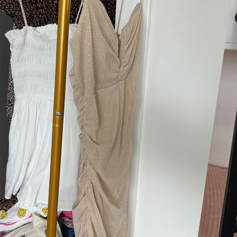 Gorgeous champagne Bodycon dress from Windsor.  Never worn. - Picture 2 of 3